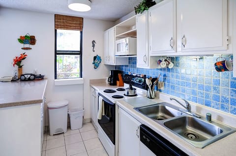 Microwave, oven, stovetop, coffee grinder