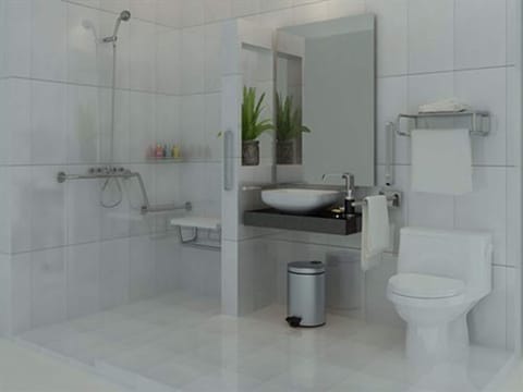 Deluxe Room | Bathroom | Hair dryer, slippers, towels