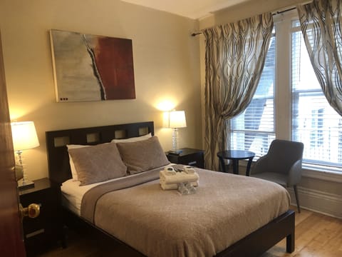 Individually decorated, individually furnished, iron/ironing board