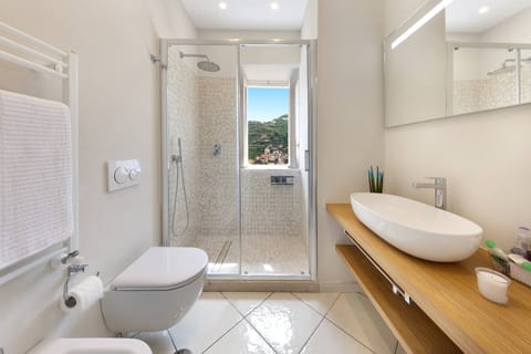 Deluxe Apartment | Bathroom | Free toiletries, hair dryer