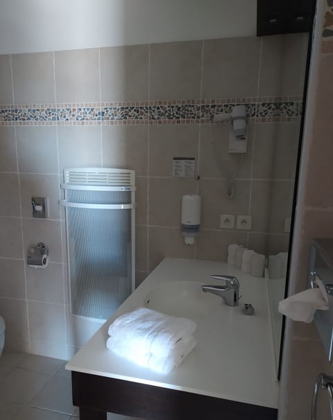 Free toiletries, hair dryer, towels