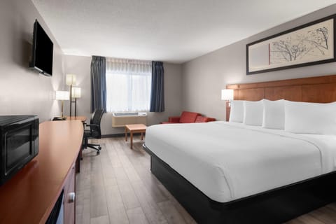 Deluxe Room, 1 King Bed, Non Smoking | Desk, laptop workspace, iron/ironing board, free WiFi