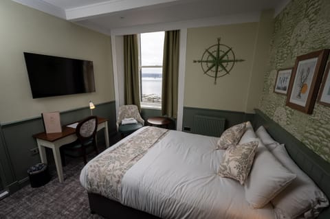 Double with a View | Desk, blackout drapes, iron/ironing board, free WiFi