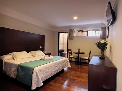 Desk, free WiFi, bed sheets