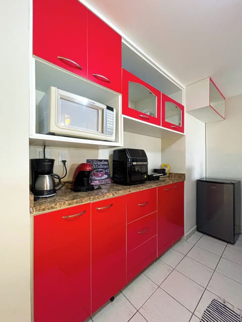 Family Studio, 1 Double Bed with Sofa bed, Ensuite, Ocean View | Private kitchen | Mini-fridge, microwave, stovetop, coffee/tea maker