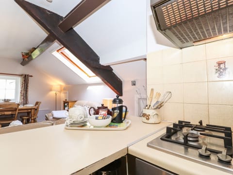 Fridge, dishwasher, electric kettle, toaster