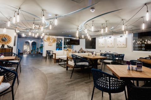 50-inch flat-screen TV with cable channels, TV