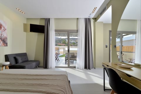 Deluxe Room, 1 Double Bed with Sofa bed, Mountain View, Ground Floor | Premium bedding, pillowtop beds, individually decorated, blackout drapes