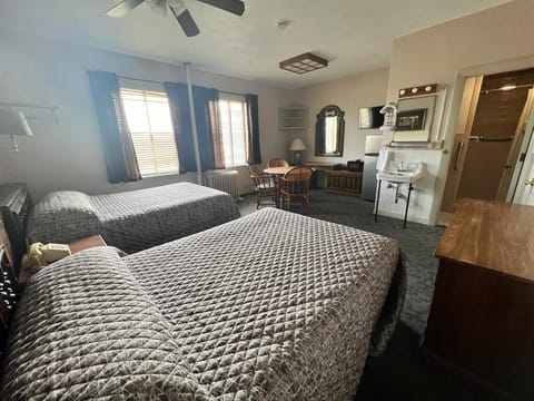 Family Room, 2 Double Beds, Non Smoking | In-room safe, blackout drapes, bed sheets