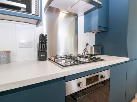 Fridge, dishwasher, electric kettle, toaster