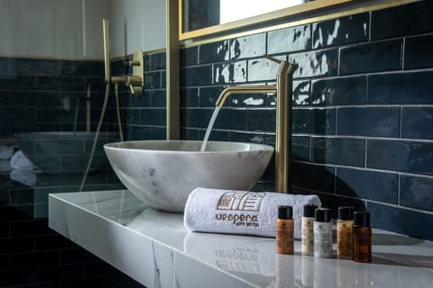 Free toiletries, hair dryer, bathrobes, slippers