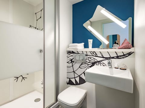 Desk, laptop workspace, blackout drapes, soundproofing