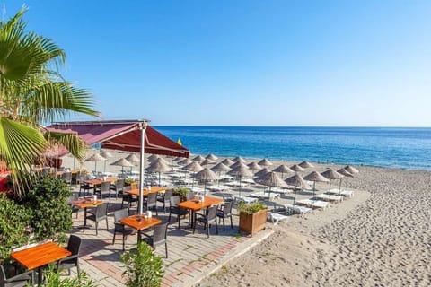 Private beach, beach volleyball