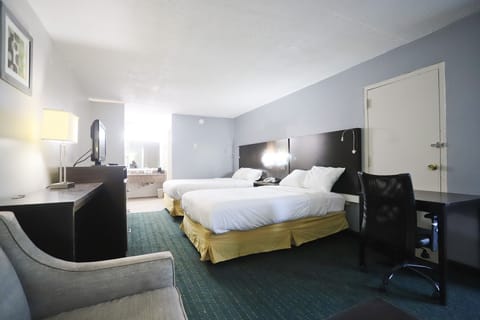 Suite, 2 Double Beds | Desk, blackout drapes, iron/ironing board, free WiFi