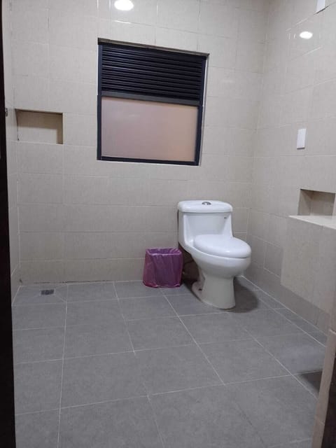 Shower, designer toiletries, towels, soap