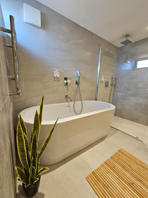 Presidential Apartment, Non Smoking, Sea View | Bathroom | Shower, rainfall showerhead, free toiletries, hair dryer