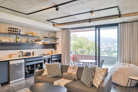 Apartment (1 Bedroom) | Living area | Flat-screen TV