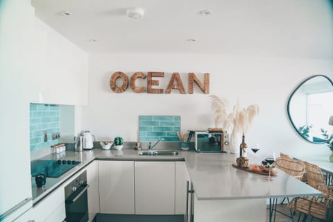 Fridge, dishwasher, electric kettle, toaster