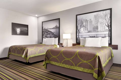 Room, Multiple Beds, Non Smoking | Minibar, desk, blackout drapes, iron/ironing board