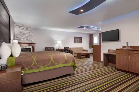 Minibar, desk, blackout drapes, iron/ironing board