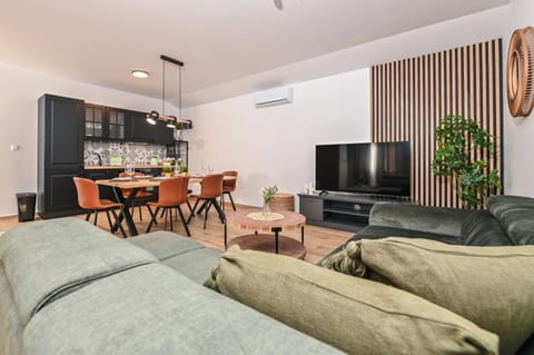 Villa, Private Pool | Living area | Flat-screen TV