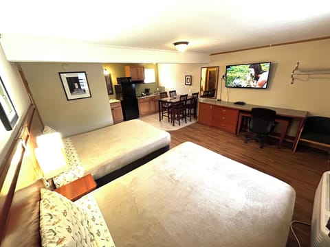 Pillowtop beds, blackout drapes, free WiFi, bed sheets