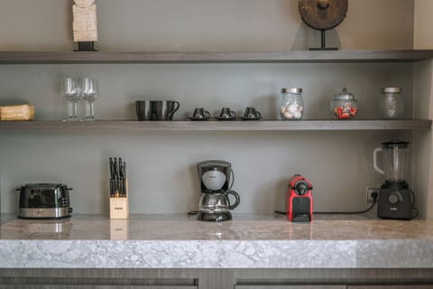 Luxury Villa | Private kitchen | Fridge, microwave, oven, stovetop