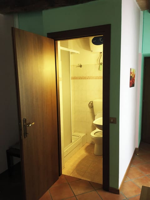 Shower, eco-friendly toiletries, hair dryer, towels