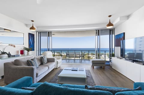 Premier Apartment, 2 Bedrooms, 2 Bathrooms, Ocean View | Living area | Flat-screen TV, Netflix