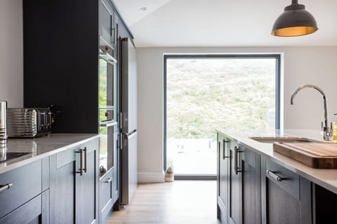 Fridge, dishwasher, electric kettle, toaster