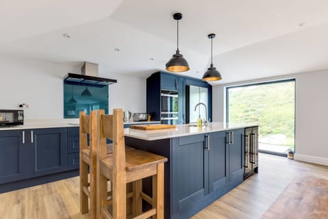 Fridge, dishwasher, electric kettle, toaster