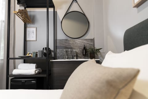 Desk, blackout drapes, free WiFi, bed sheets