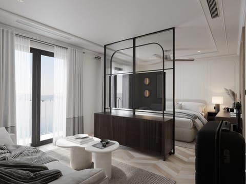 Junior Suite Sea View | Premium bedding, minibar, in-room safe, individually decorated