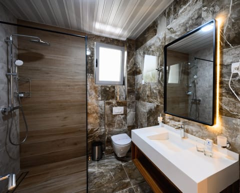 Premium Penthouse, 1 King Bed with Sofa bed, Sea View | Bathroom | Shower, free toiletries, hair dryer, slippers