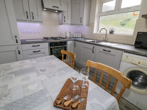 Dishwasher, electric kettle, toaster, cookware/dishes/utensils