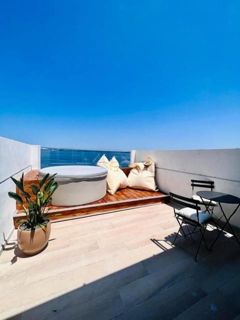 Deluxe Room, Balcony, Sea View | Terrace/patio