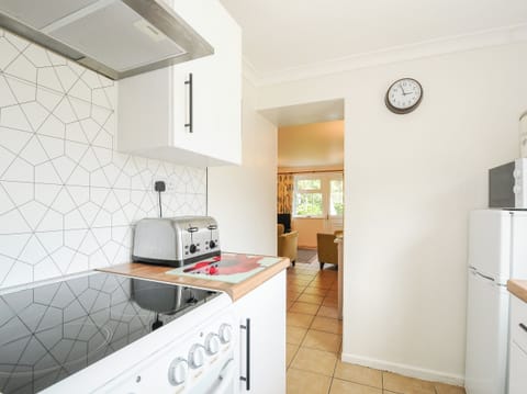 Fridge, dishwasher, electric kettle, toaster