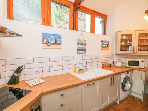 Fridge, dishwasher, electric kettle, toaster