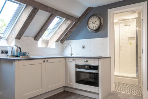 Skyward King Suite | Hypo-allergenic bedding, individually decorated, individually furnished