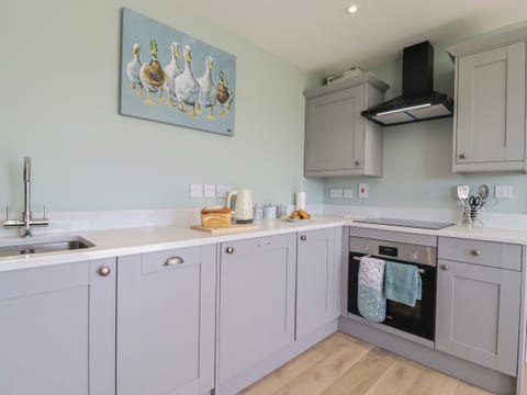 Fridge, dishwasher, electric kettle, toaster