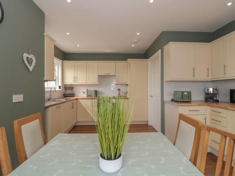 Fridge, dishwasher, electric kettle, toaster