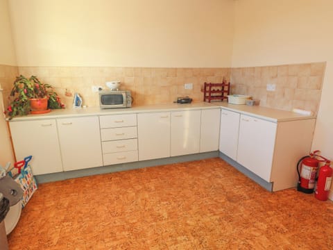 Fridge, dishwasher, electric kettle, toaster