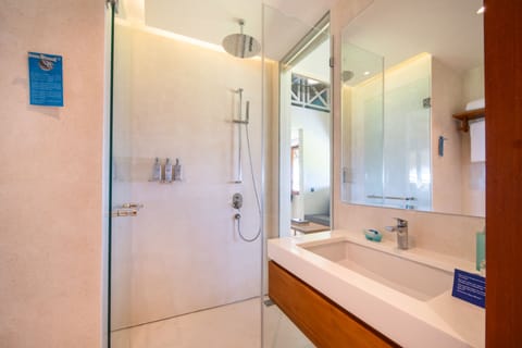 Eco-friendly toiletries, hair dryer, bathrobes, slippers