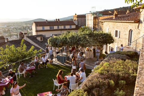 Outdoor wedding area