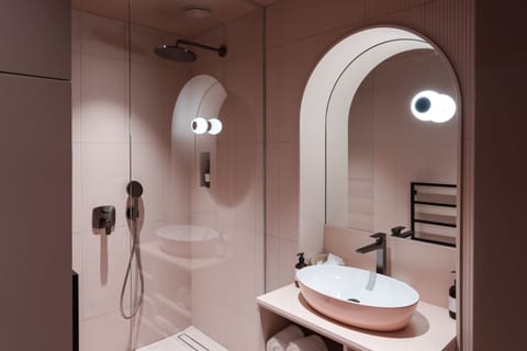 Superior Room | Bathroom | Hair dryer, bathrobes, towels, soap