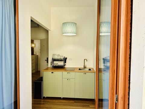 Panoramic Quadruple Room, Sea View | Private kitchen | Full-size fridge, stovetop, electric kettle, cookware/dishes/utensils