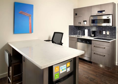 Microwave, coffee/tea maker