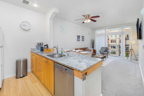 Classic Apartment | Private kitchen | Fridge, microwave, oven, dishwasher