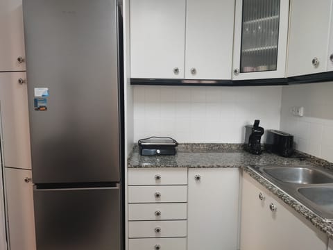 Family Apartment | Private kitchen | Full-size fridge, microwave, oven, stovetop