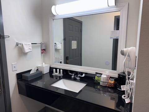 Business Room, 1 King Bed, Non Smoking | Bathroom | Combined shower/tub, free toiletries, hair dryer, towels